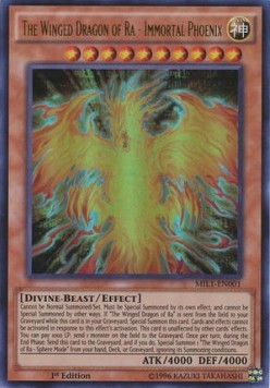 The Winged Dragon of Ra - Immortal Phoenix - Millennium Pack (Ultra Rare) [MIL1-001]
