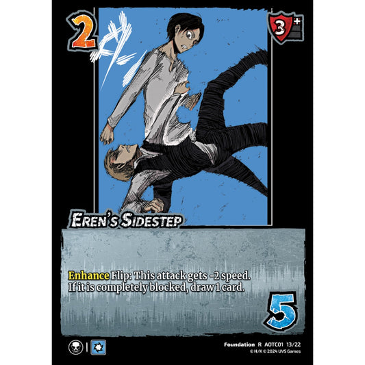 Eren's Sidestep, 13/22, R, UniVersus, Attack on Titan: Battle for Humanity