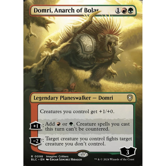 Domri, Anarch of Bolas, 98, rare, Magic: The Gathering, Bloomburrow