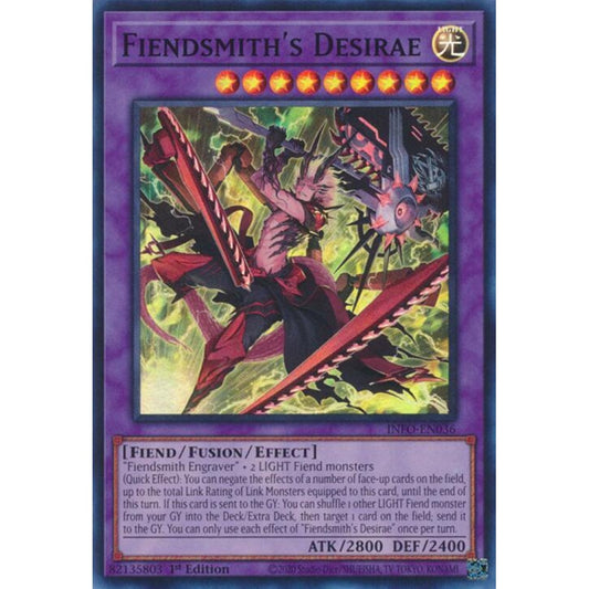 Fiendsmith's Desirae INFO-EN036 Super Yu-Gi-Oh The Infinite Forbidden