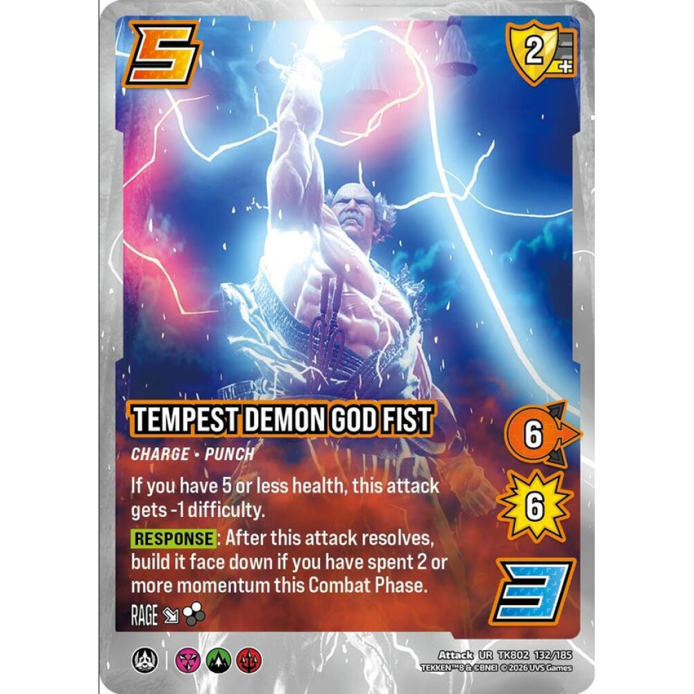 Tempest Demon God Fist 132/185 TK802 Universus Tekken 8 Attack UR