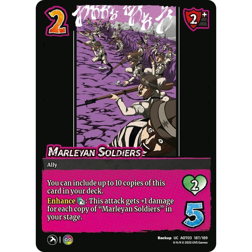 Marleyan Soldiers 187/189 AOT03 Universus Attack on Titan: Apocalypse Backup UC