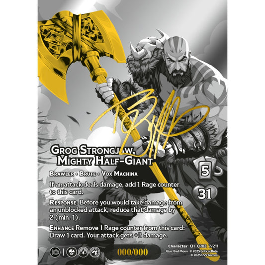 Grog Strongjaw, Mighty Half-Giant, 7/211, CR02, Universus, Critical Role: Heroes Of Exandria, Character, CH-CR