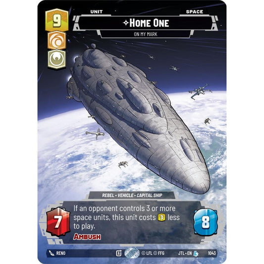 Home One, L, JTL 1043) Prestige, Star Wars Unlimited