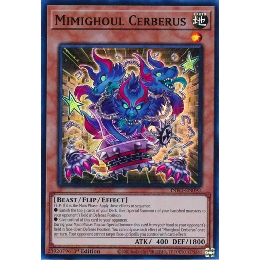 Mimighoul Cerberus INFO-EN092 Super Yu-Gi-Oh The Infinite Forbidden