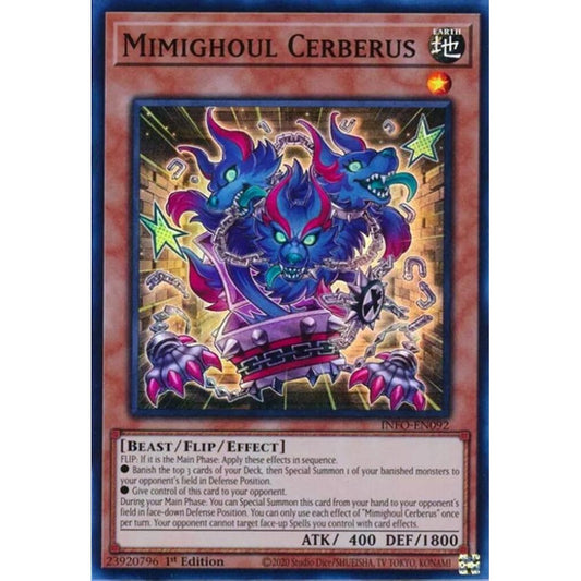 Mimighoul Cerberus INFO-EN092 Super Yu-Gi-Oh The Infinite Forbidden