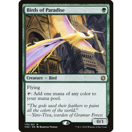 Birds of Paradise rare 176 Magic the Gathering Conspiracy: Take the Crown