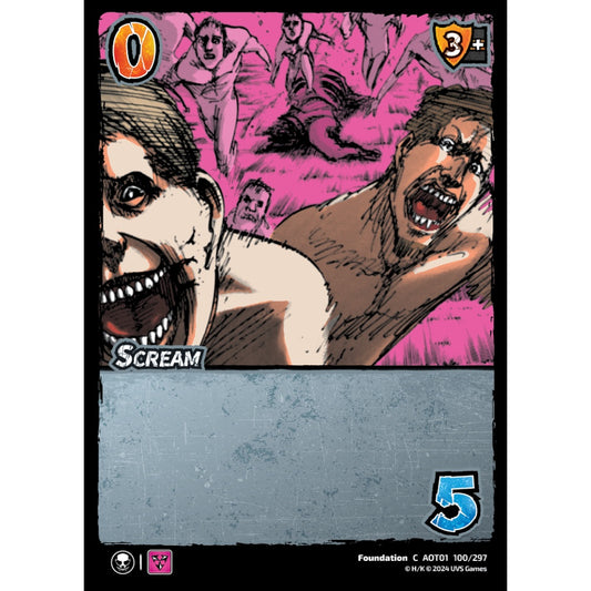 Scream, 100/297, C, UniVersus, Attack on Titan: Battle for Humanity