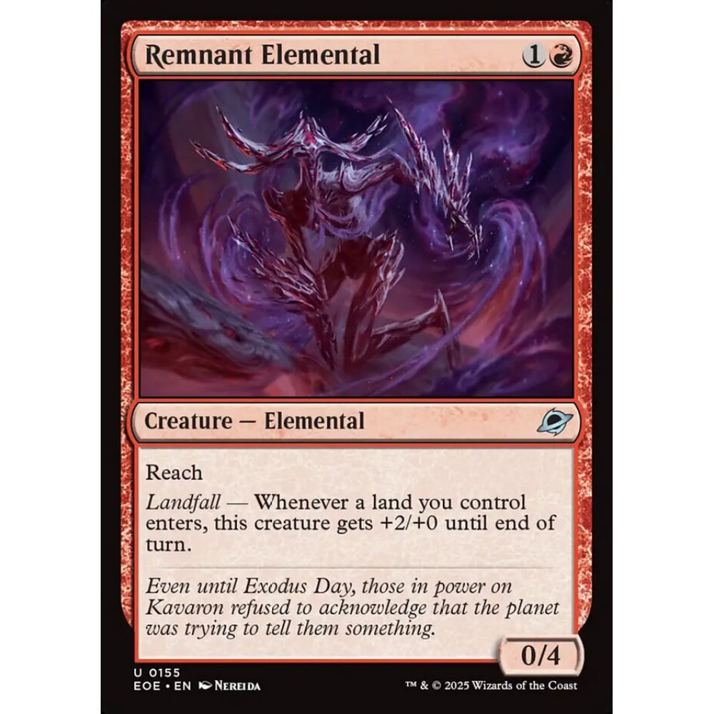 Remnant Elemental uncommon 155 Magic the Gathering Edge of Eternities