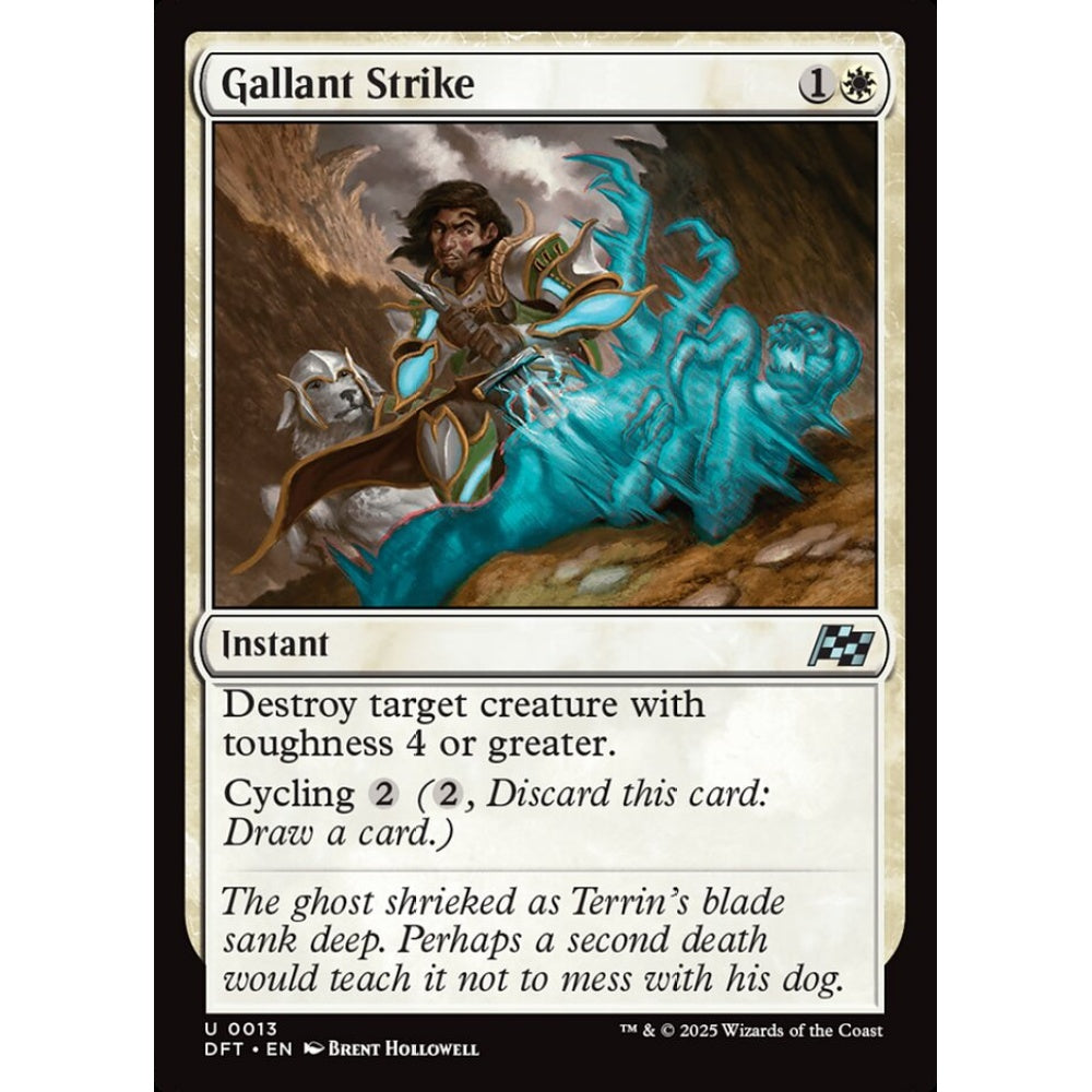 Gallant Strike, 13, uncommon, Magic: The Gathering, Aetherdrift