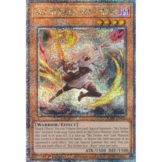 Sky Striker Ace - Raye RA04-EN026 QCR Quarter Century Secret Rare Yu-Gi-Oh Quarter Century Stampede in Alt-Art Art