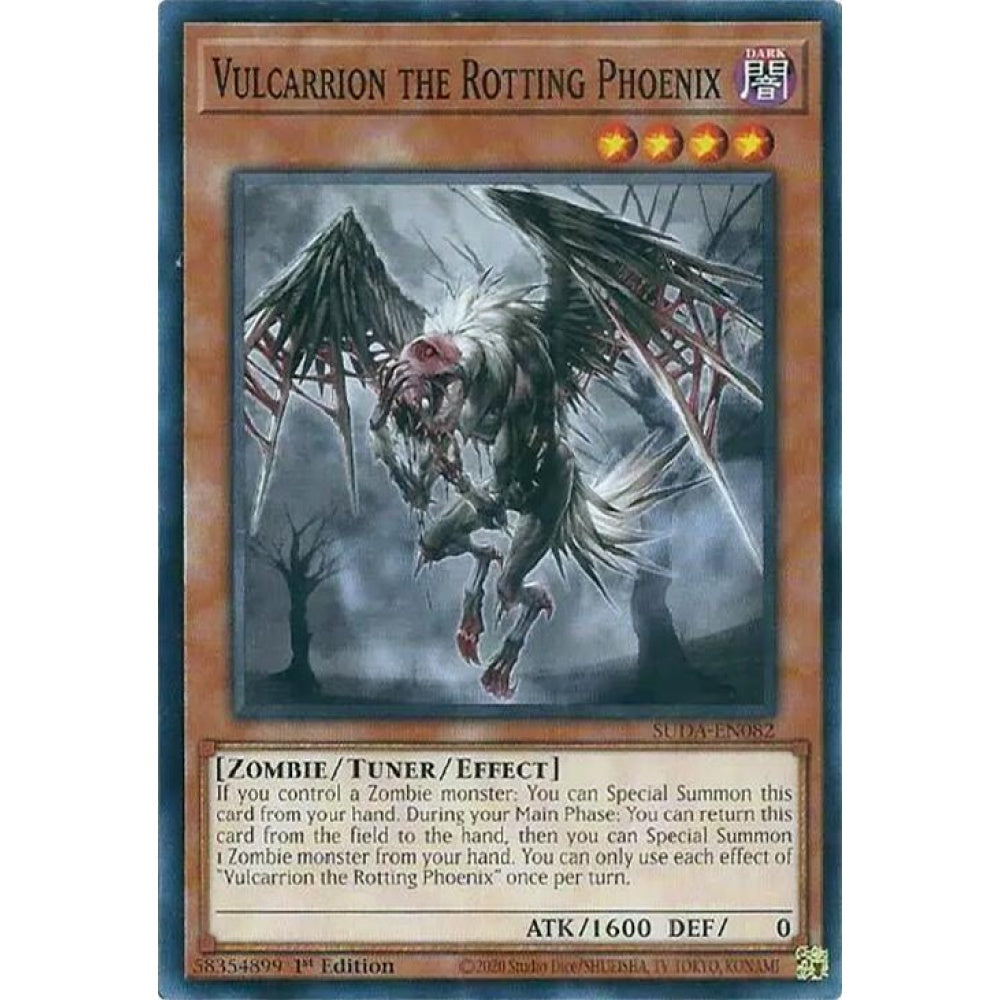 Vulcarrion the Rotting Phoenix SUDA-EN082 Common Yu-Gi-Oh Supreme Darkness