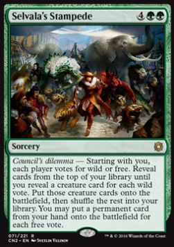 Selvala's Stampede - Conspiracy: Take the Crown (Rare) [CN2-71]