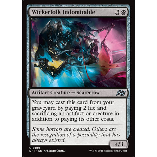 Wickerfolk Indomitable, 109, uncommon, Magic: The Gathering, Aetherdrift