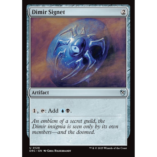 Dimir Signet, 129, uncommon, Magic: The Gathering, Aetherdrift Commander