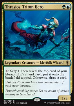 Thrasios, Triton Hero - Commander 2016 (Rare) [C16-46]