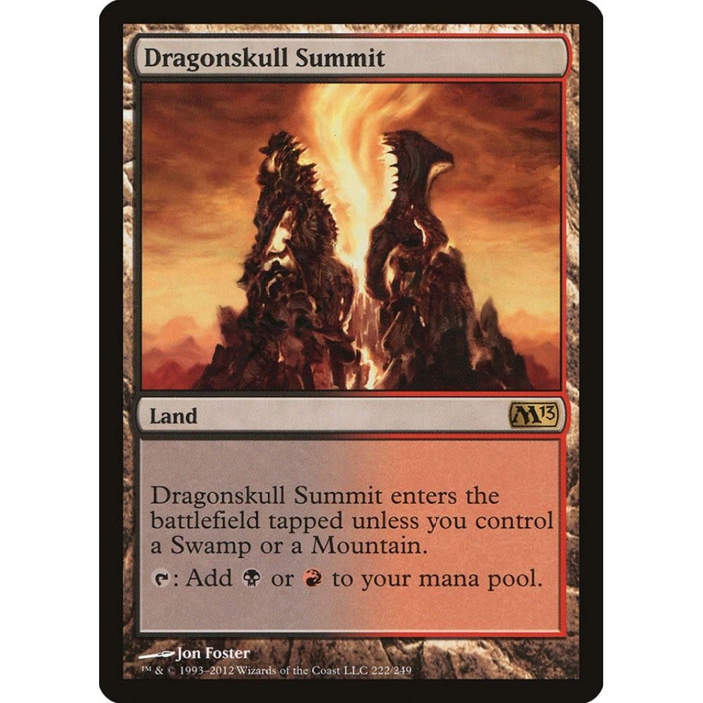 Dragonskull Summit rare 222 Magic the Gathering Magic 2013