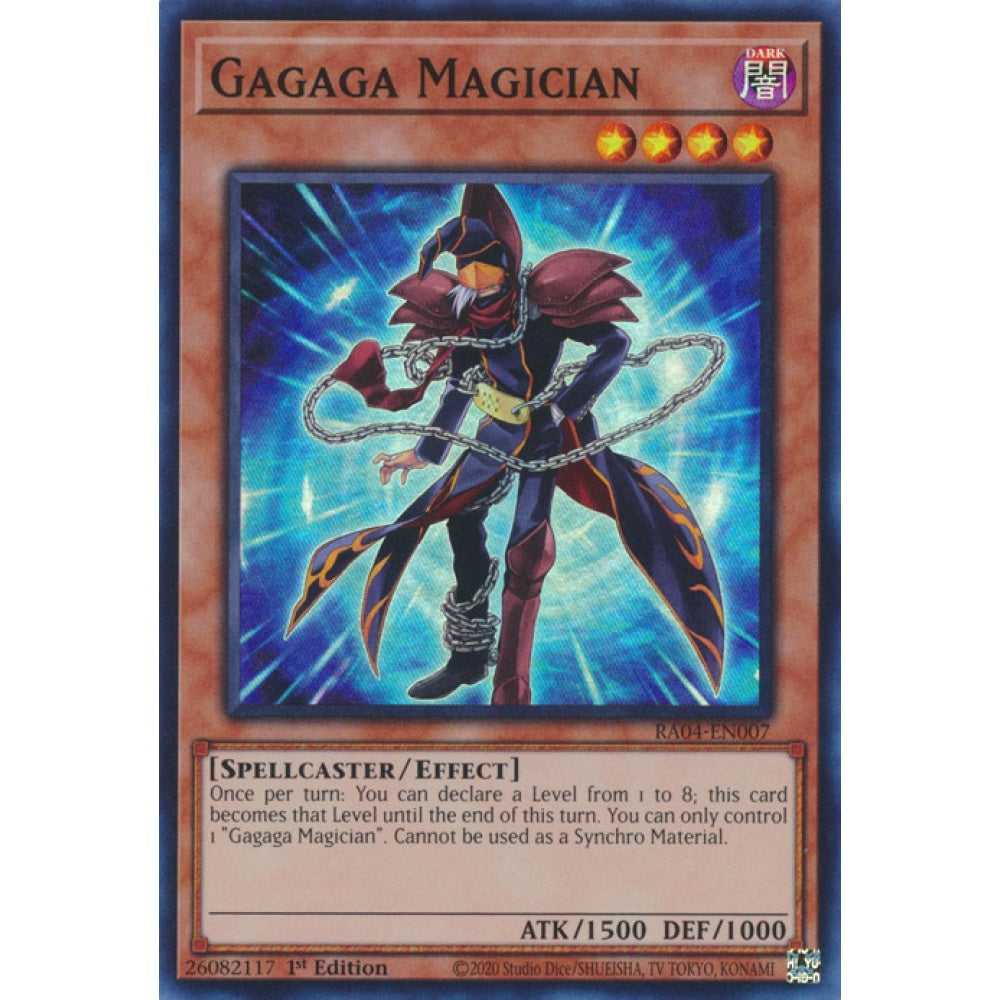 Gagaga Magician RA04-EN007 Super Super Rare Yu-Gi-Oh Quarter Century Stampede in Art