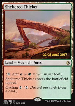 Sheltered Thicket - Amonkhet: Promos (Rare) [PAKH-248]