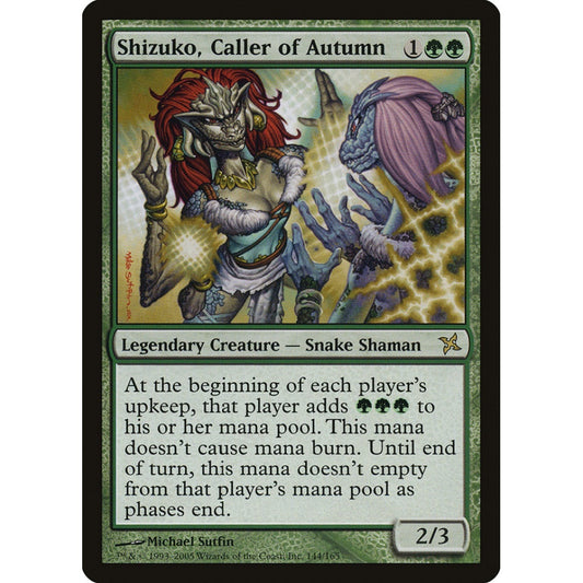 Shizuko, Caller of Autumn rare 144 Magic the Gathering Betrayers of Kamigawa