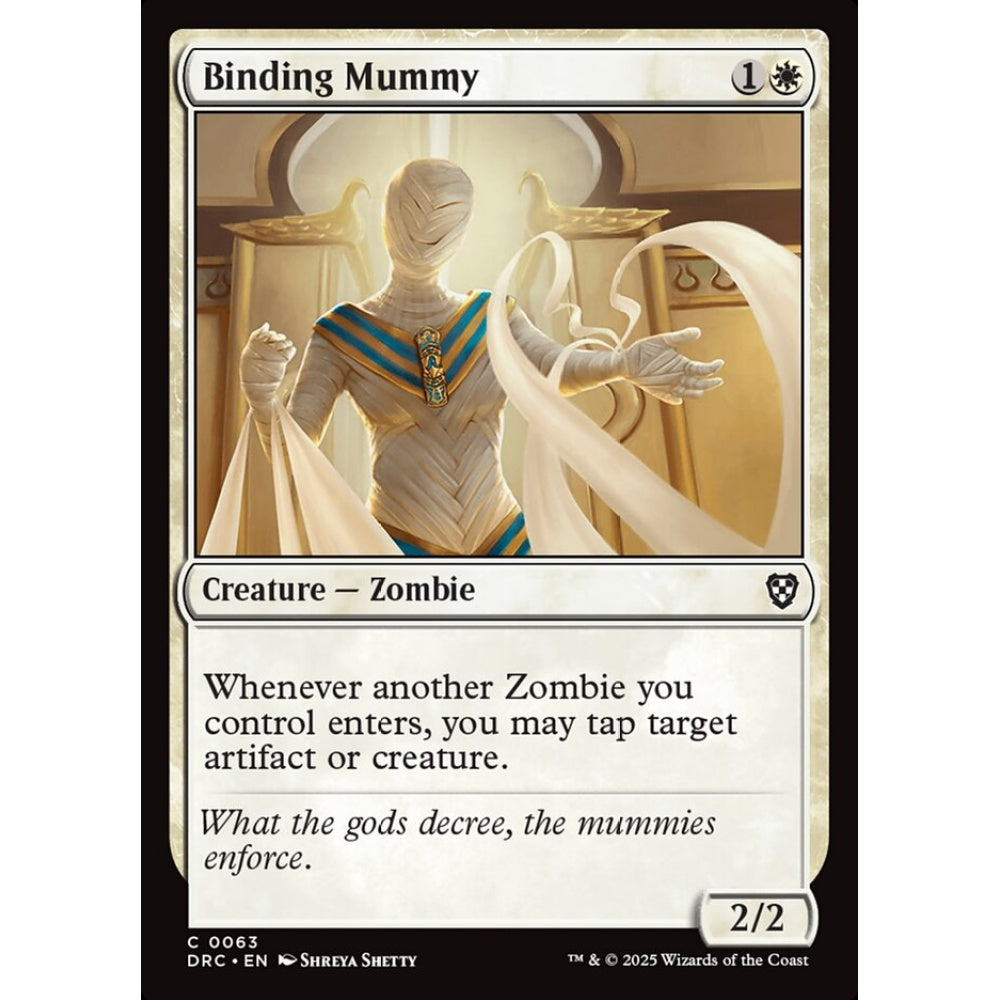 Binding Mummy, 63, common, Magic: The Gathering, Aetherdrift Commander