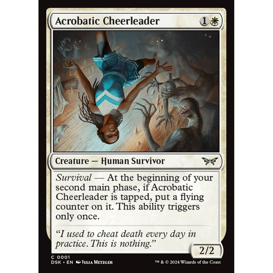 Acrobatic Cheerleader, 1, common, Magic: The Gathering, Duskmourn: House of Horror