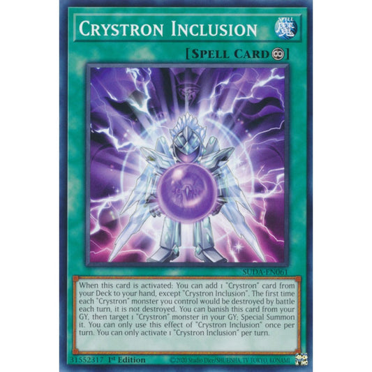 Crystron Inclusion SUDA-EN061 Common Common Yu-Gi-Oh Supreme Darkness in Art