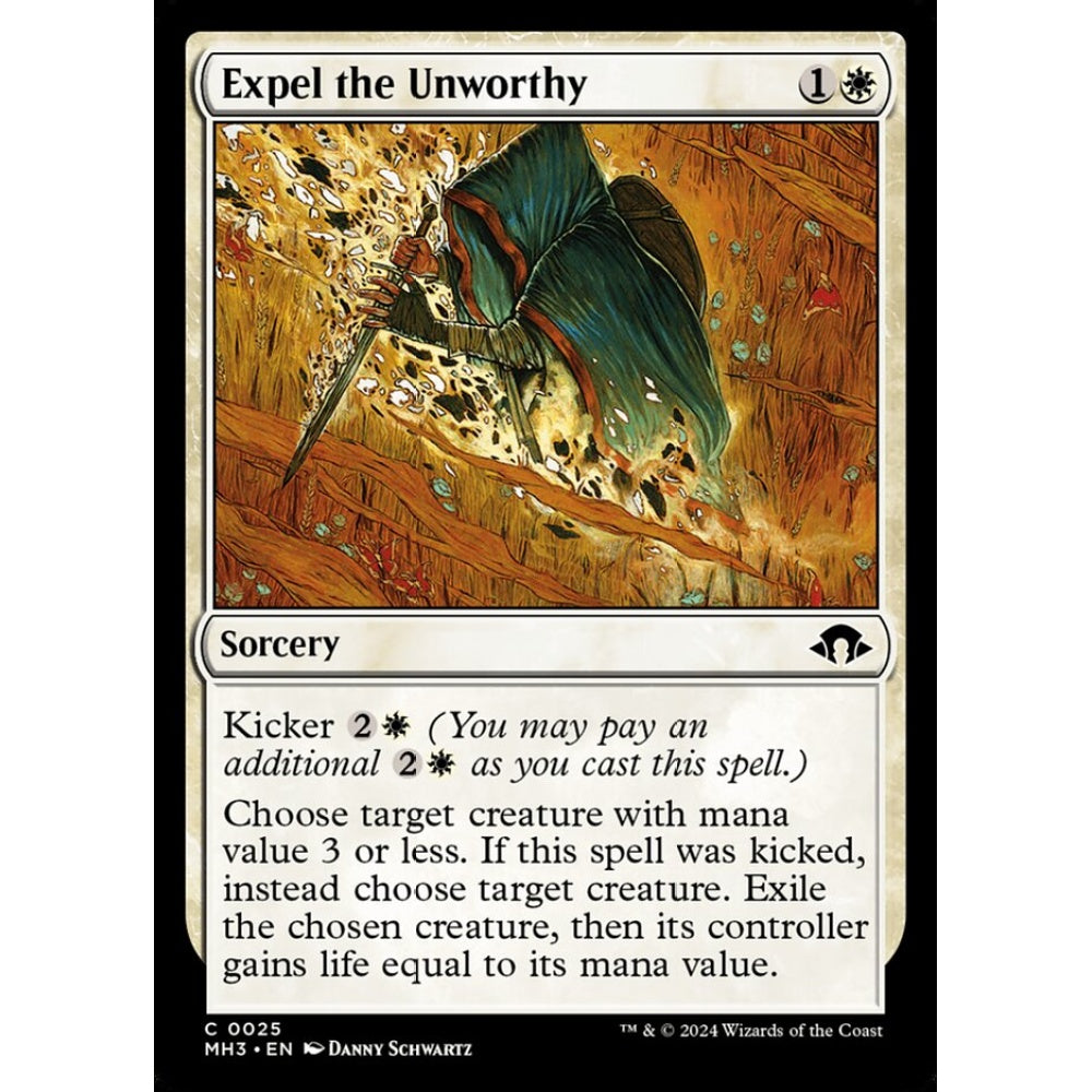 Expel the Unworthy, 25, common, Magic: The Gathering, Modern Horizons 3