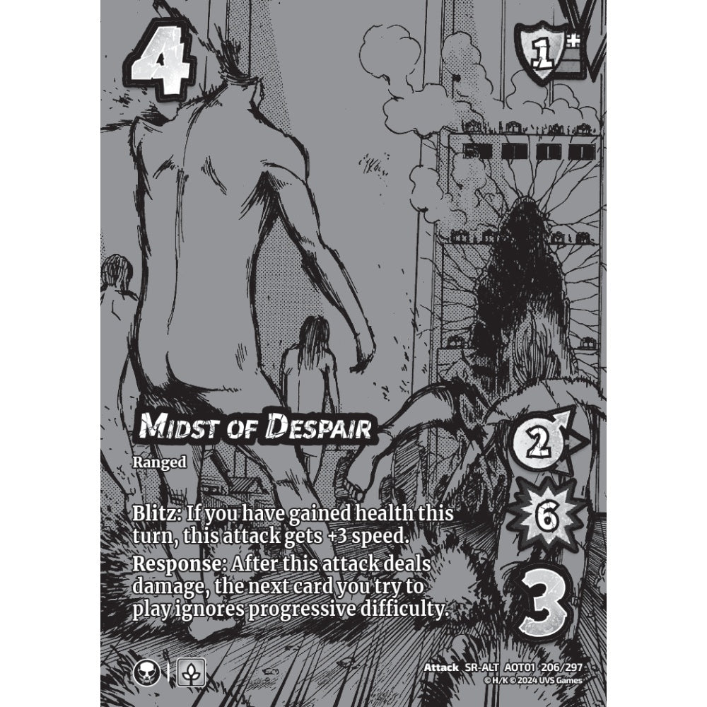 Midst of Despair, 206/297, SR-ALT, UniVersus, Attack on Titan: Battle for Humanity