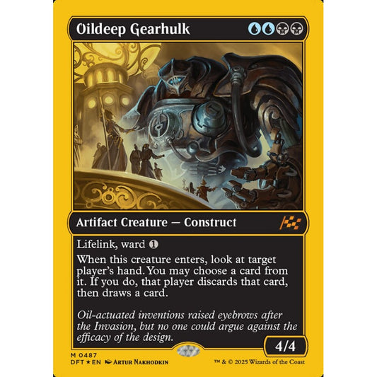 Oildeep Gearhulk, 487, mythic, Magic: The Gathering, Aetherdrift