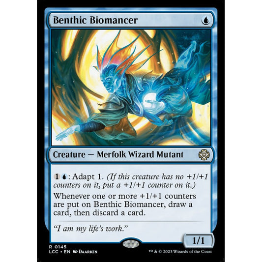 Benthic Biomancer, rare, 145, Magic the Gathering, The Lost Caverns of Ixalan Commander