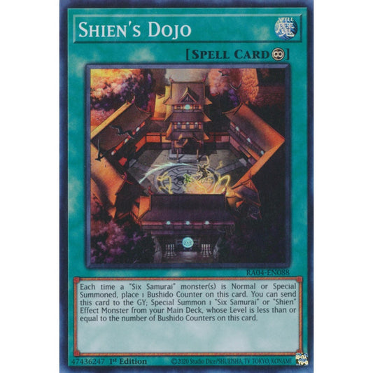 Shien's Dojo RA04-EN088 Ultra Ultra Rare Yu-Gi-Oh Quarter Century Stampede in Art