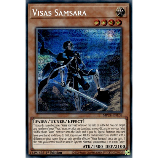 Visas Samsara MP24-EN108 Prismatic Prismatic Secret Rare Yu-Gi-Oh 25th Anniversary Tin: Dueling Mirrors in Art
