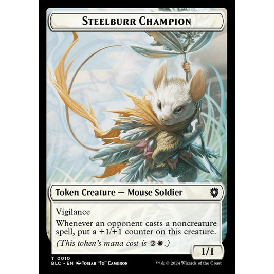 Steelburr Champion, 10, common, Magic: The Gathering, Bloomburrow