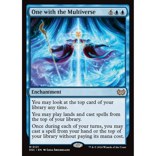 One with the Multiverse, 121, mythic, Magic: The Gathering, Duskmourn: House of Horror