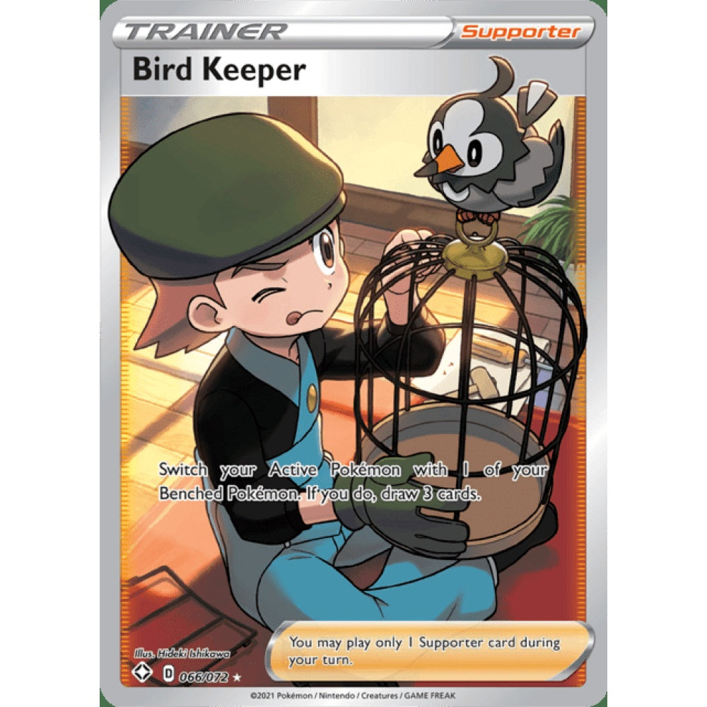Bird Keeper Full Art 066/072 Pokemon Card Game Shining Fates