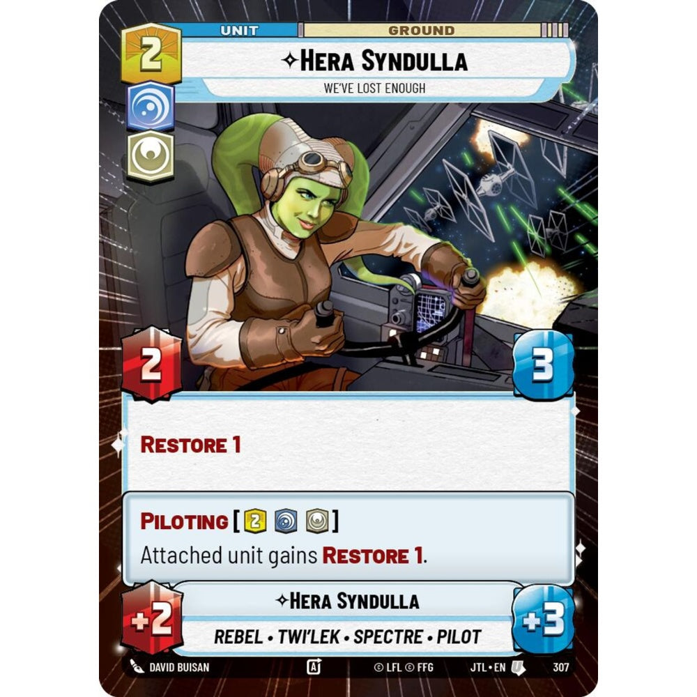Hera Syndulla, U, JTL 307) Hyperspace, Star Wars Unlimited