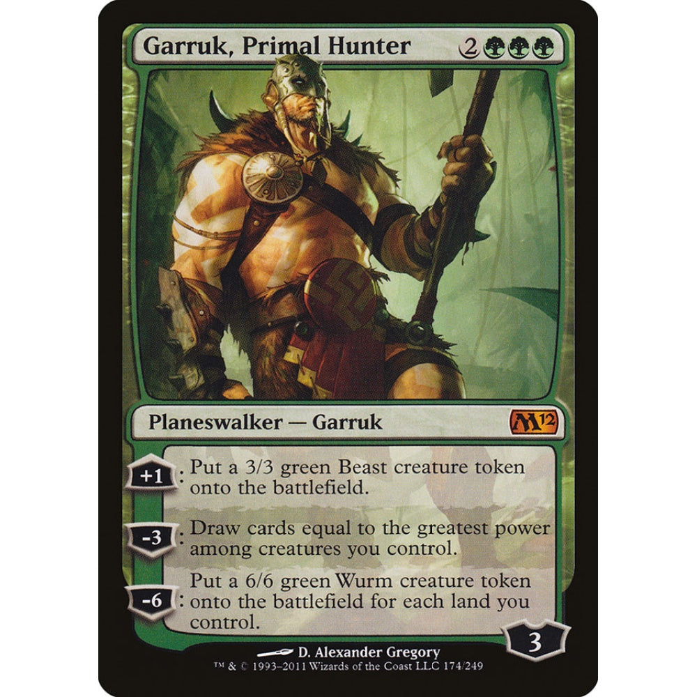 Garruk, Primal Hunter mythic 174 Magic the Gathering Magic 2012