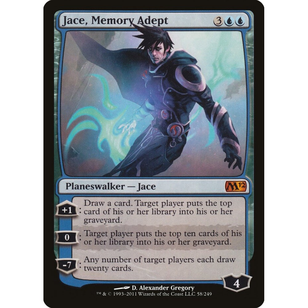 Jace, Memory Adept mythic 58 Magic the Gathering Magic 2012