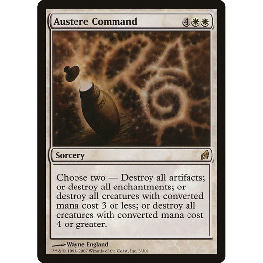 Austere Command rare 3 Magic the Gathering Lorwyn