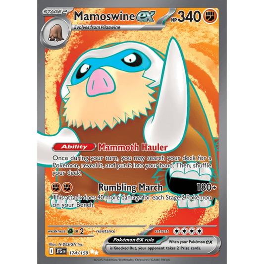 Mamoswine ex Full Art 174/159 Pokemon Card Game Journey Together