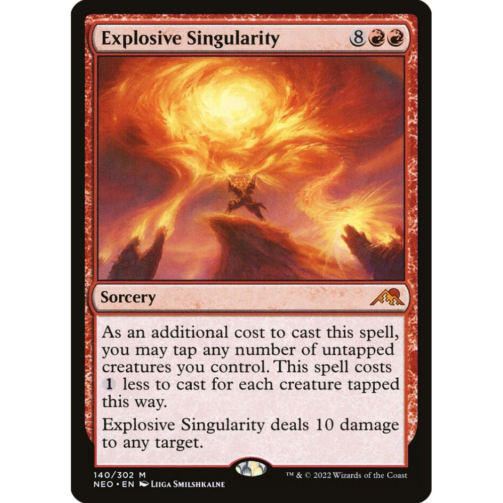 Explosive Singularity mythic 140 Magic the Gathering Kamigawa: Neon Dynasty