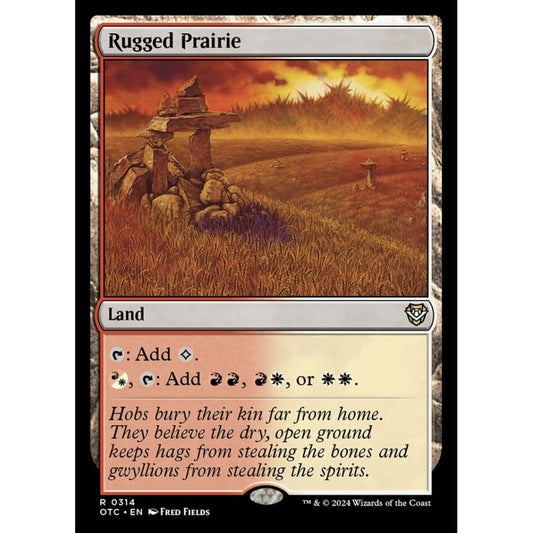 Rugged Prairie, 314, rare, Magic: The Gathering, Outlaws of Thunder Junction