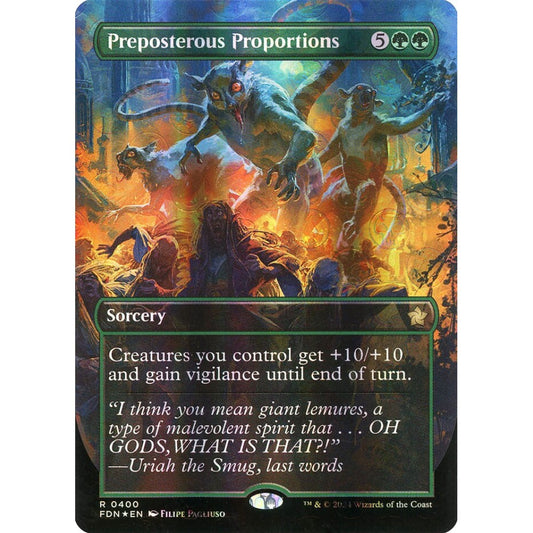 Preposterous Proportions, 400, rare, Magic: The Gathering, Foundations