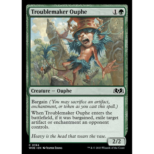 Troublemaker Ouphe, common, 194, Magic the Gathering, Wilds of Eldraine