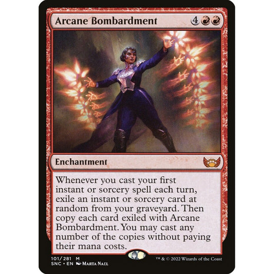 Arcane Bombardment mythic 101 Magic the Gathering Streets of New Capenna