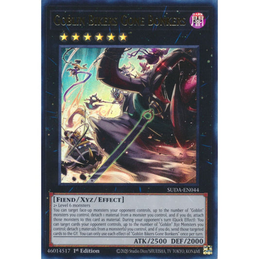 Goblin Bikers Gone Bonkers SUDA-EN044 Ultra Ultra Rare Yu-Gi-Oh Supreme Darkness in Art