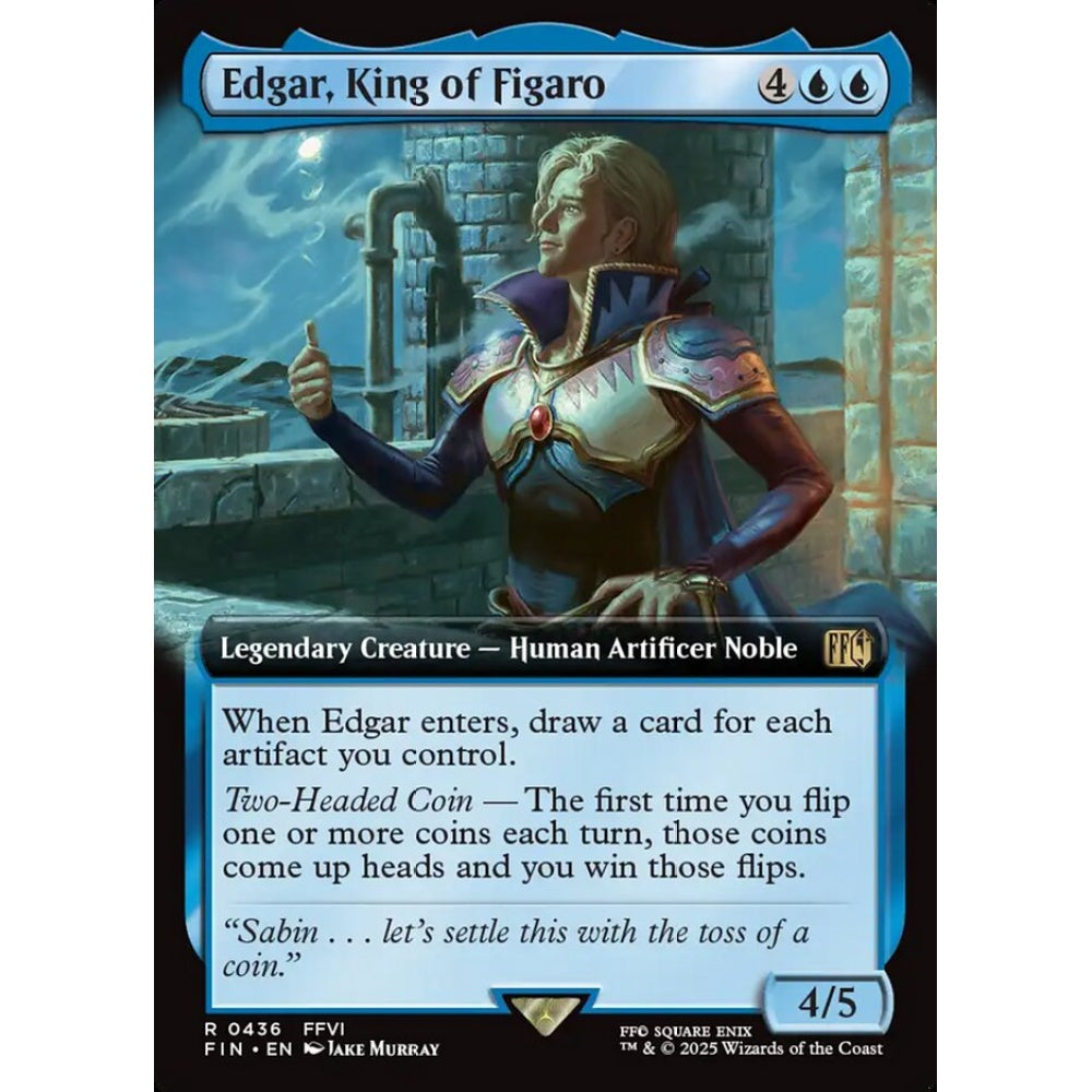 Edgar, King of Figaro rare 436 Magic the Gathering Final Fantasy