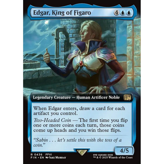 Edgar, King of Figaro rare 436 Magic the Gathering Final Fantasy