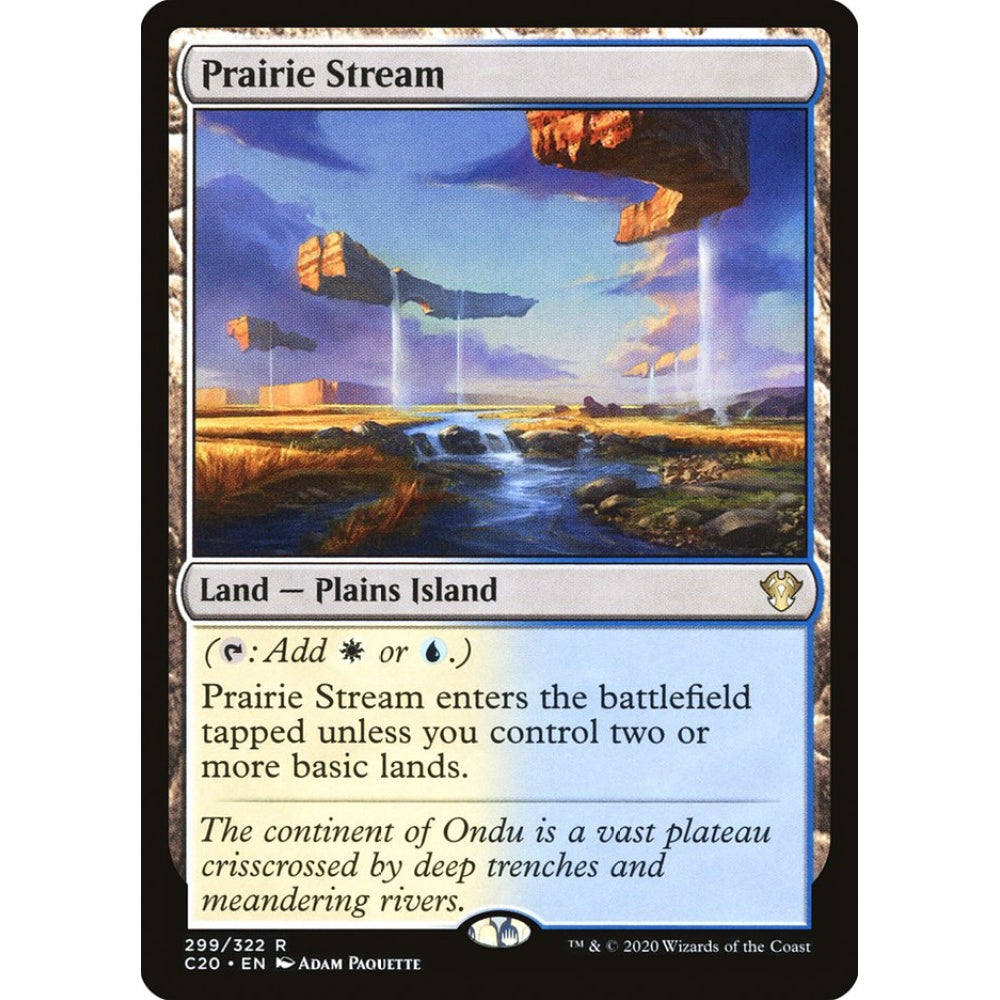 Prairie Stream rare 299 Magic the Gathering Commander 2020